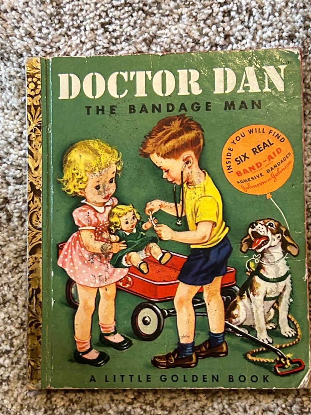 Doctor Dan The Bandage Man Vintage Little Golden Book